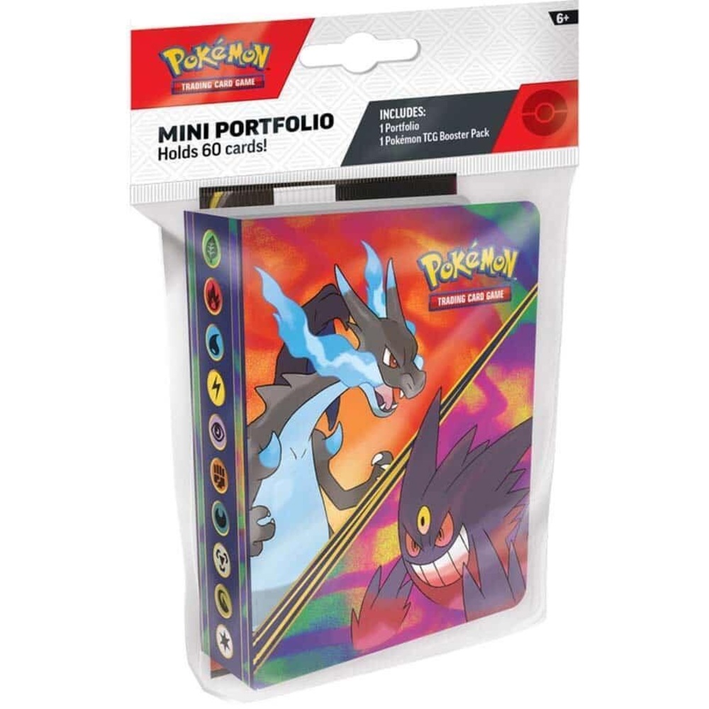 NEW! Pokemon 2026 Q1 Mini Portfolio and (1) Phantasmal Flames ME02 Booster Pack
